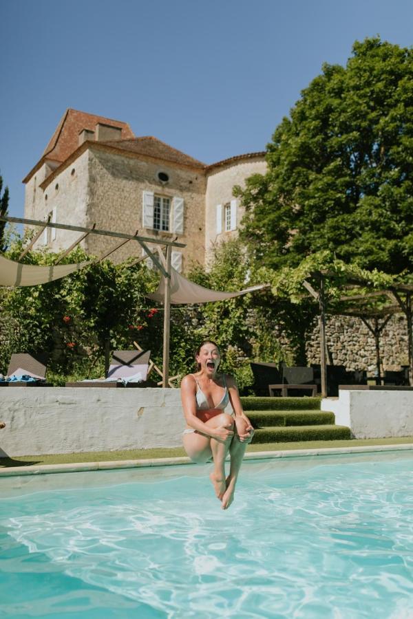Chateau Barayre - Beautiful 12Th Century Castle With Pool And Large Garden Laussou Exterior foto